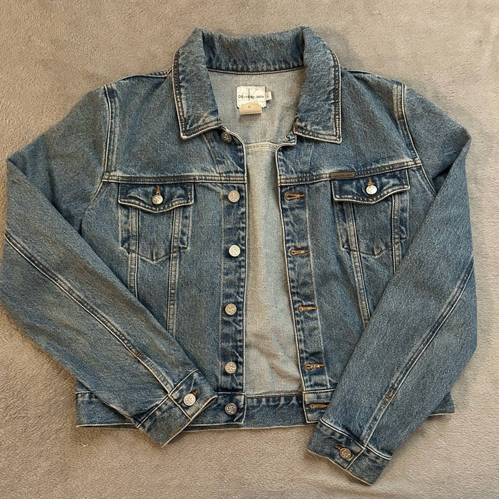 Vintage Calvin Klein Jeans Light Blue Denim Jacket women’s size L